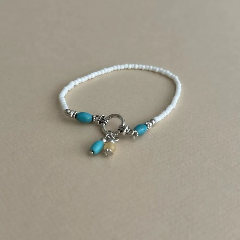 Boho Beaded Anklet S1237 - Picture 4 of 4
